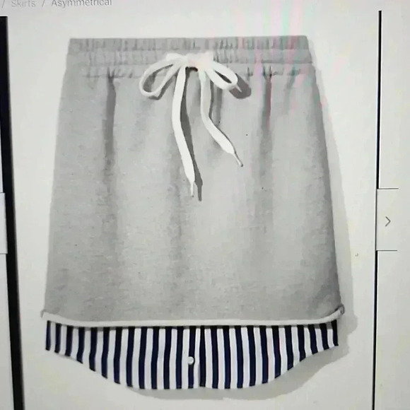 ALEXANDER WANG COMBO PULL ON SKIRT SIZE S/P - Picture 2 of 5